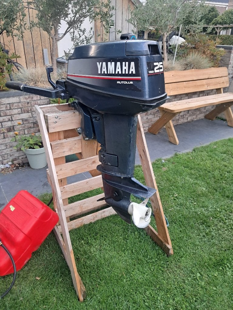 25pk yamaha autolube + quicksilver 355sl, Ophalen, 10 tot 30 pk, Gebruikt, Buitenboordmotor