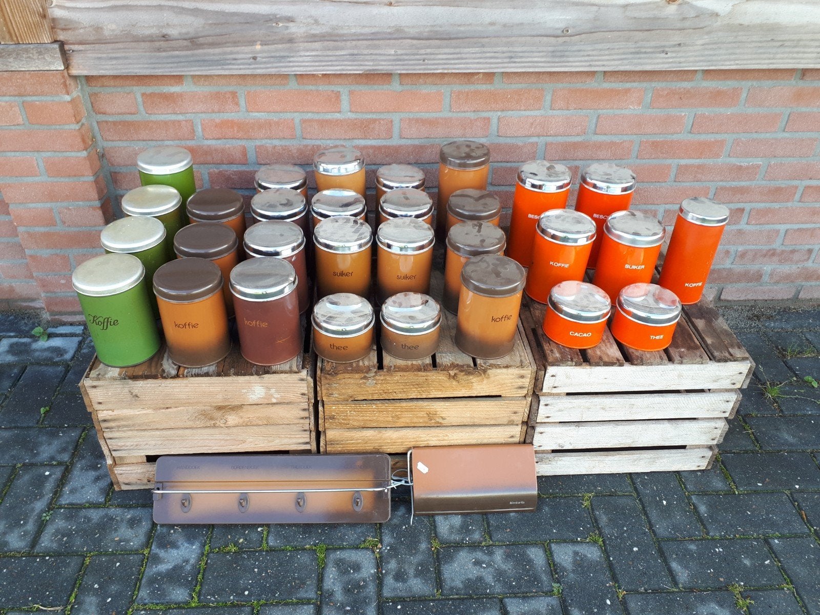 partij blikken verzameling huishoud blikken Brabantia, Ophalen, Gebruikt, Overige