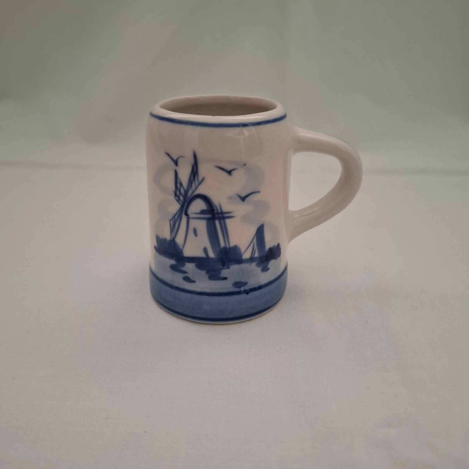 Handgeschilderde Delfts Blauwe miniatuur bierpul, Verzenden