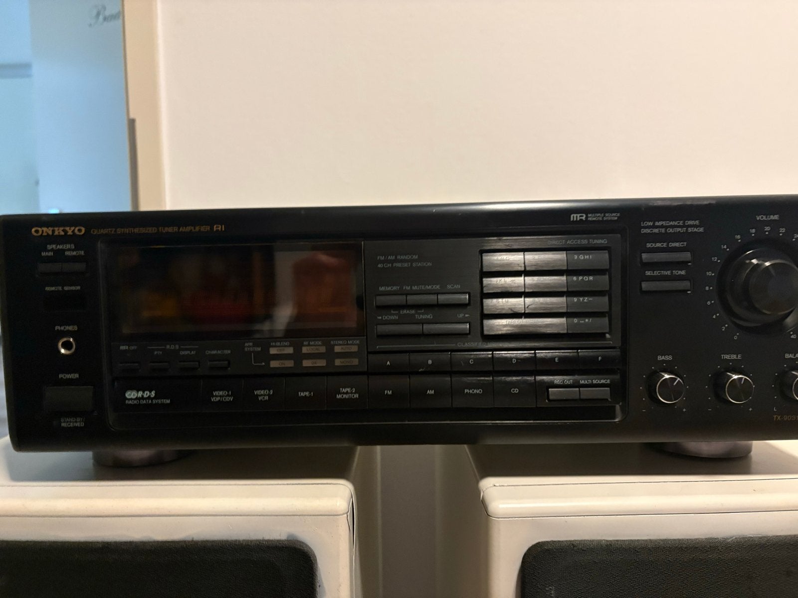 Onkyo Tuner Versterker TX-9031RDS met Philips FB 850 Speaker, Tuner of Radio, Losse componenten, Niet werkend, Ophalen