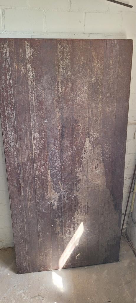 Robuust tafelblad 160x79 cm - Zonder poten, Huis en Inrichting, Gebruikt, 150 tot 200 cm, Vier personen, Rechthoekig