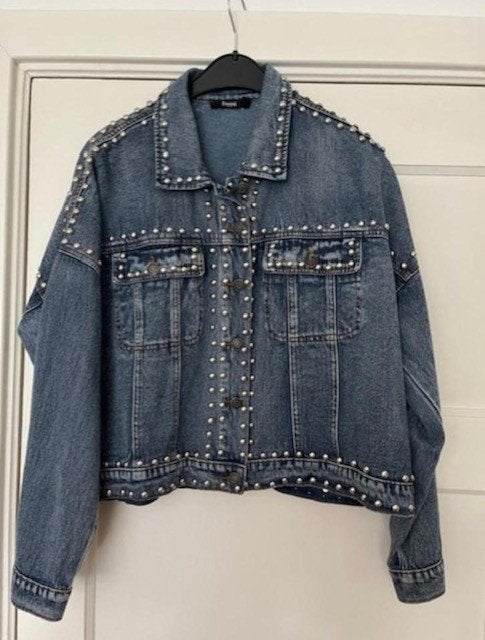 NIEUW ! Oversized spijkerjack Ciminy Paris met studs mt L/XL, Ophalen of Verzenden, Nieuw, Maat 46/48 (XL) of groter, Blauw