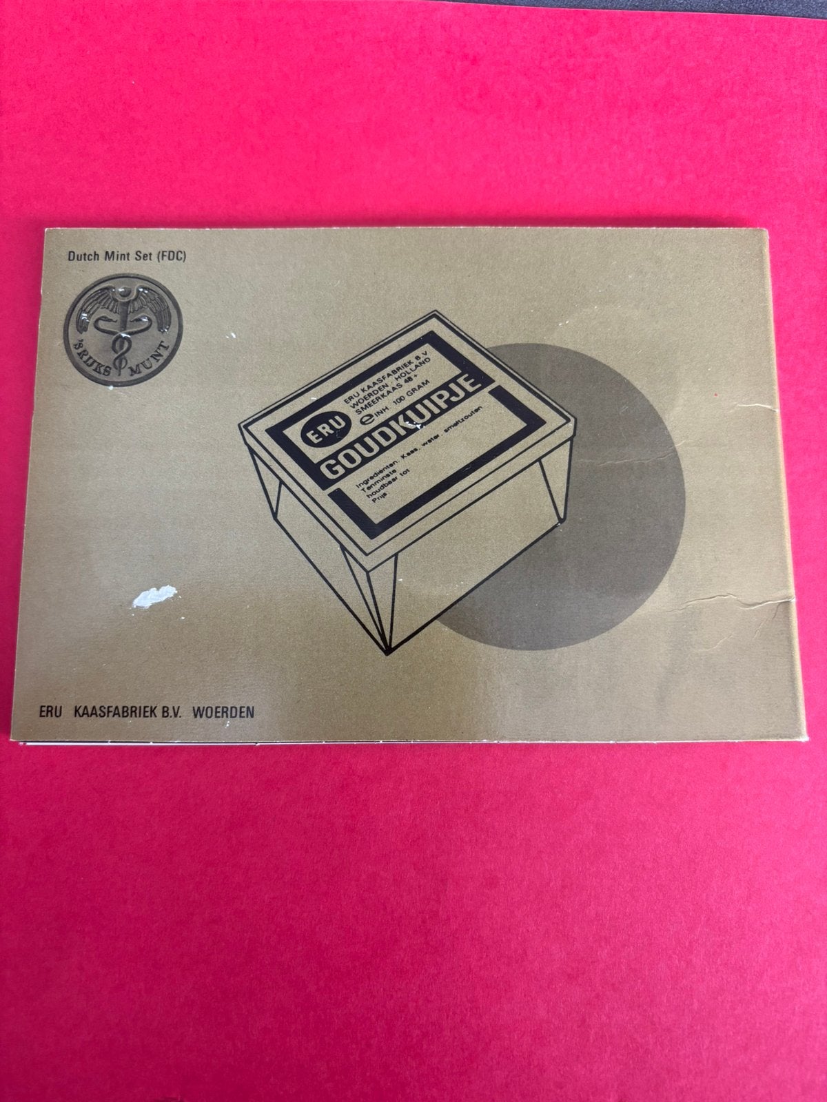 Unieke ERU Goudkuipje "munt set 1988" (FDC), Postzegels en Munten, Ophalen of Verzenden, Koningin Beatrix, Overige waardes