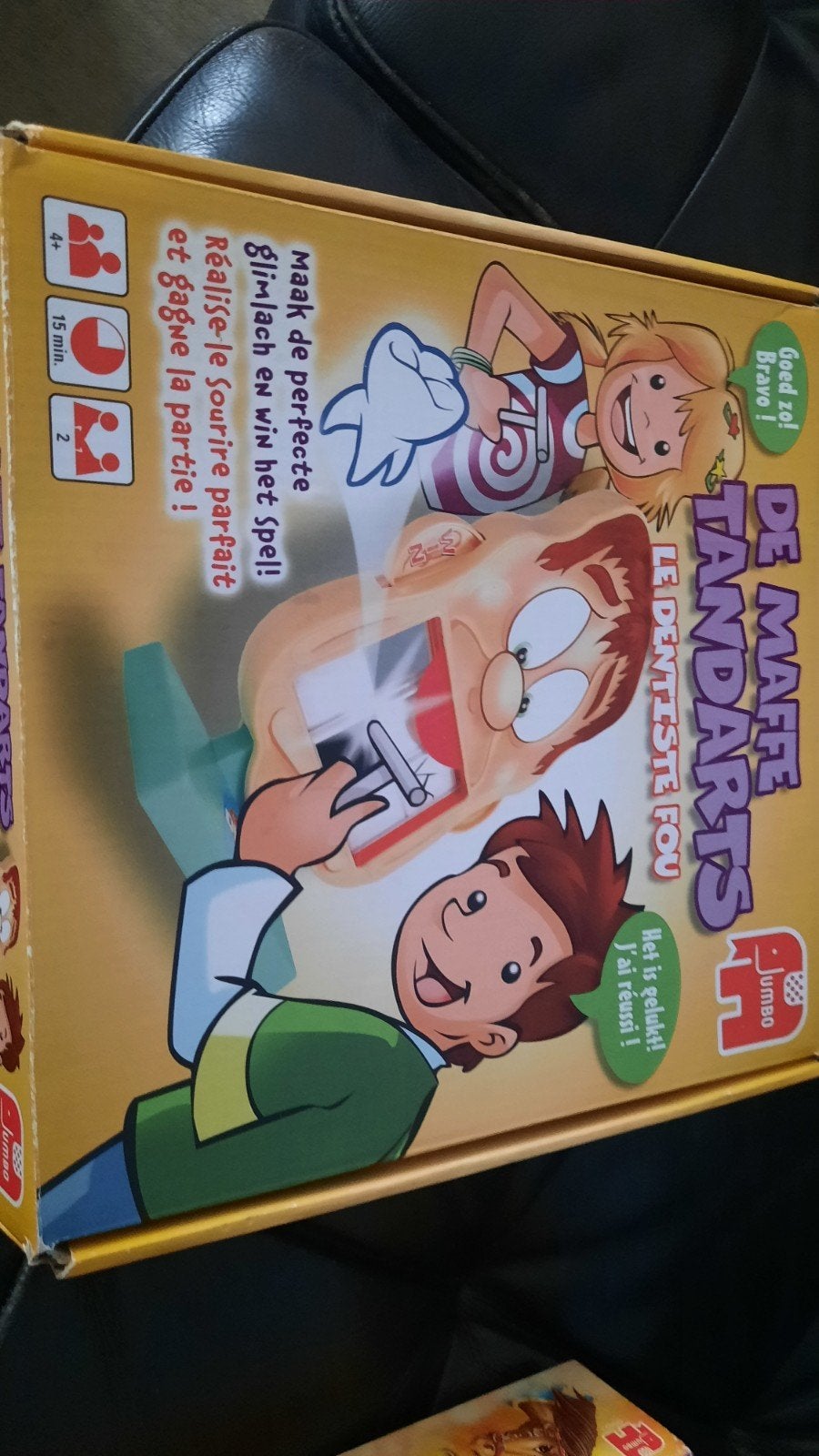 De maffe tandarts spel, Ophalen