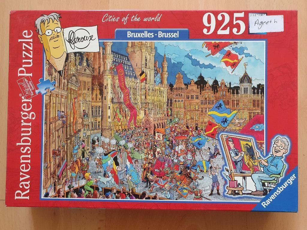 5 x Cities of the World puzzel - Fleroux, Ophalen of Verzenden, 500 t/m 1500 stukjes, Zo goed als nieuw, Legpuzzel
