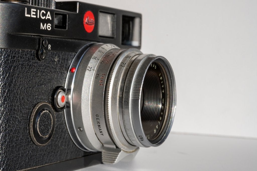 Leica lens, Zilverkleurige Summaron 35 mm - F 2.8, Gebruikt, 35 mm, Ophalen of Verzenden, Leica