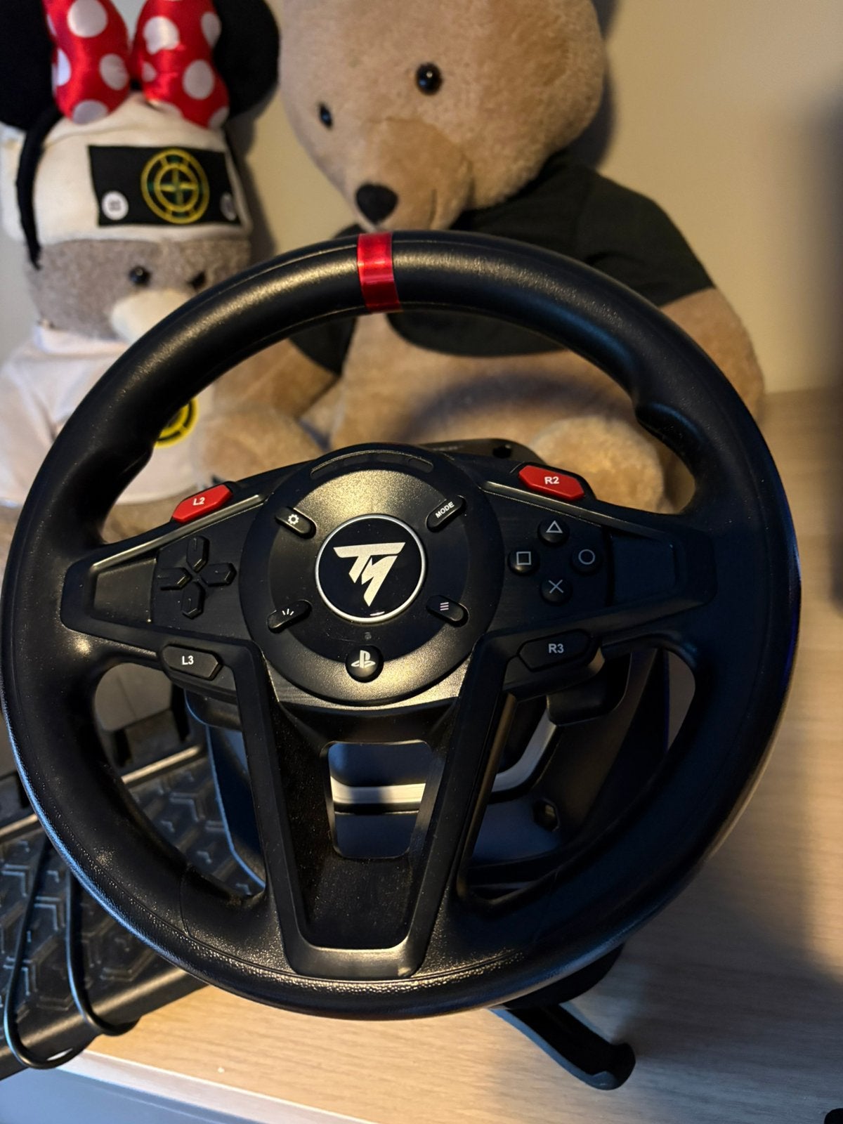 Thrustmaster T128-P racestuur + pedalen – PlayStation/PC, Ophalen, Zo goed als nieuw, PlayStation 1