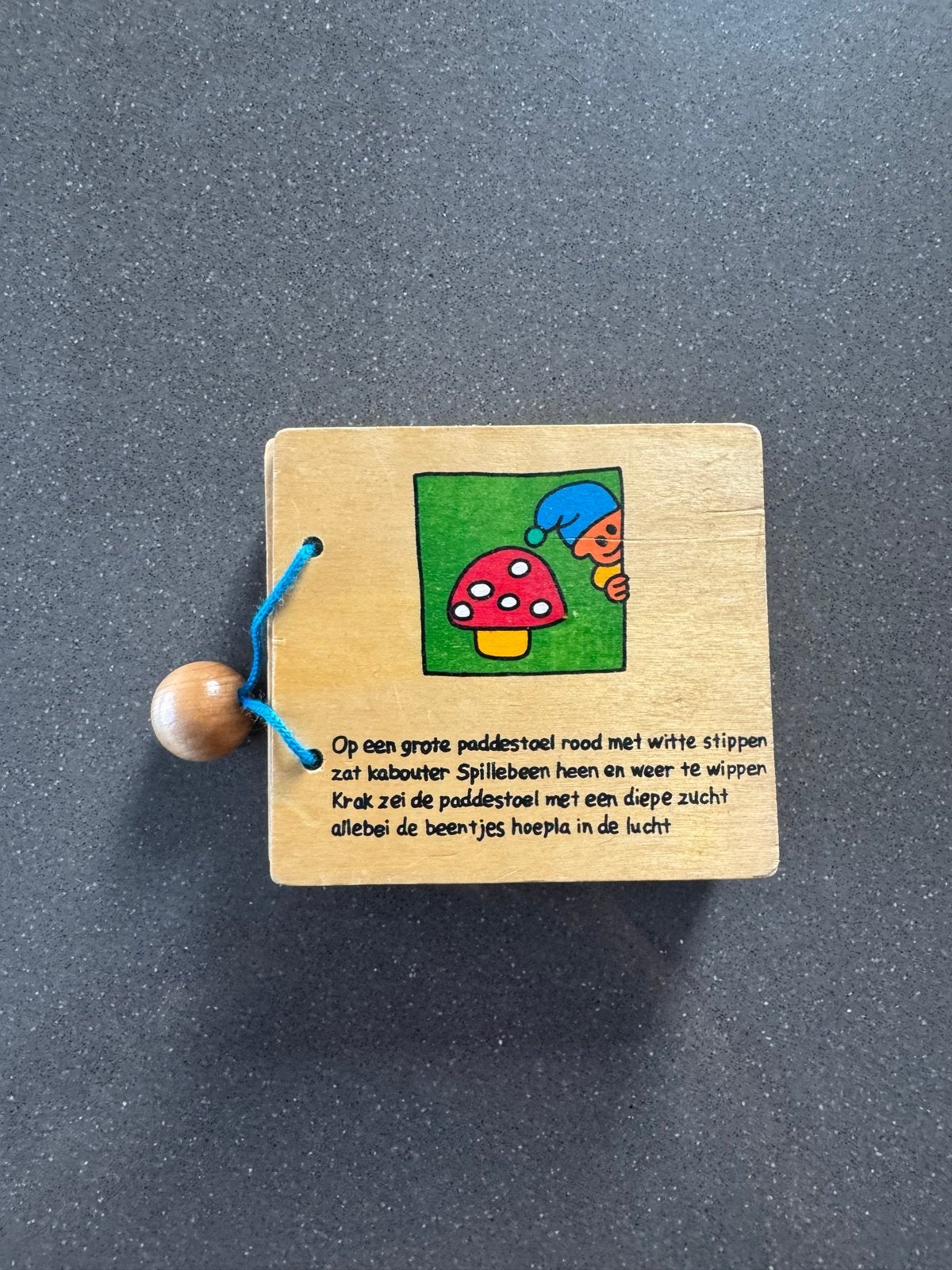 Houten boekje 'Vrolijke Liedjes', Ophalen of Verzenden, Zo goed als nieuw, 1 tot 2 jaar
