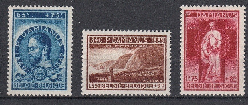 Belgie 1946 - OBP 728-730 - Culturele werken, Frankeerzegel, Ophalen of Verzenden, Postfris, Postfris