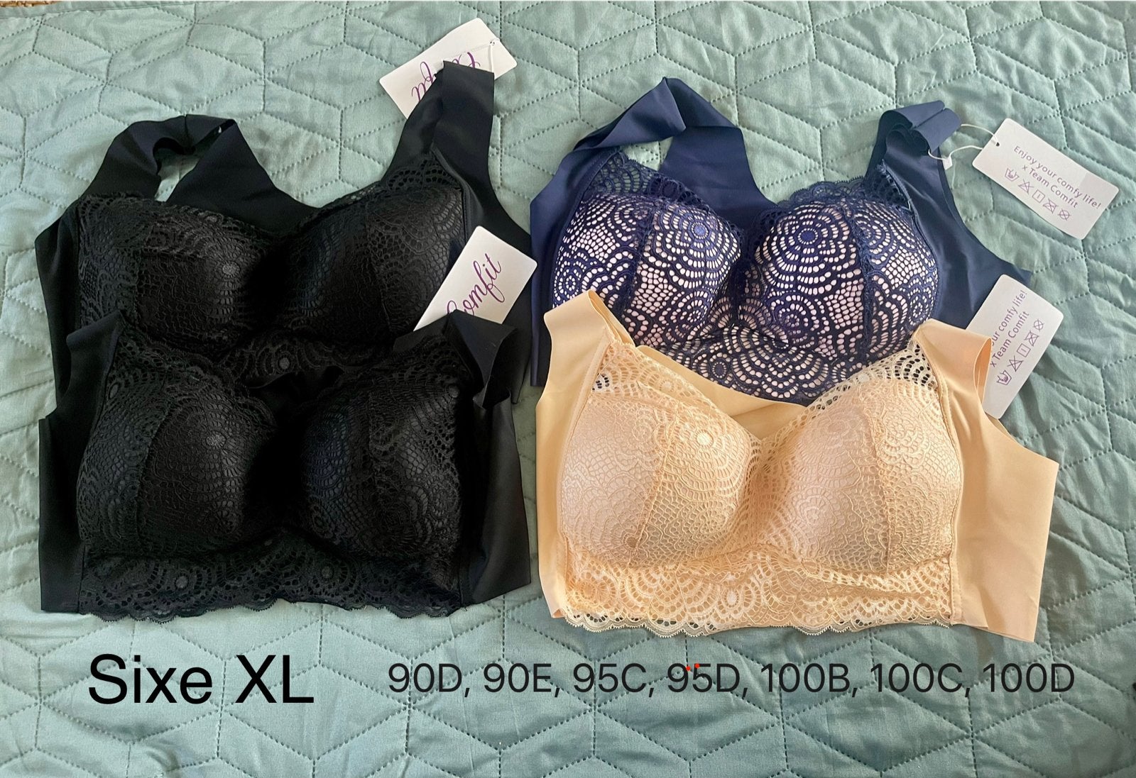 Comfit BH's XL en XXL-Prijs per stuk!, Ophalen of Verzenden, Zwart, BH
