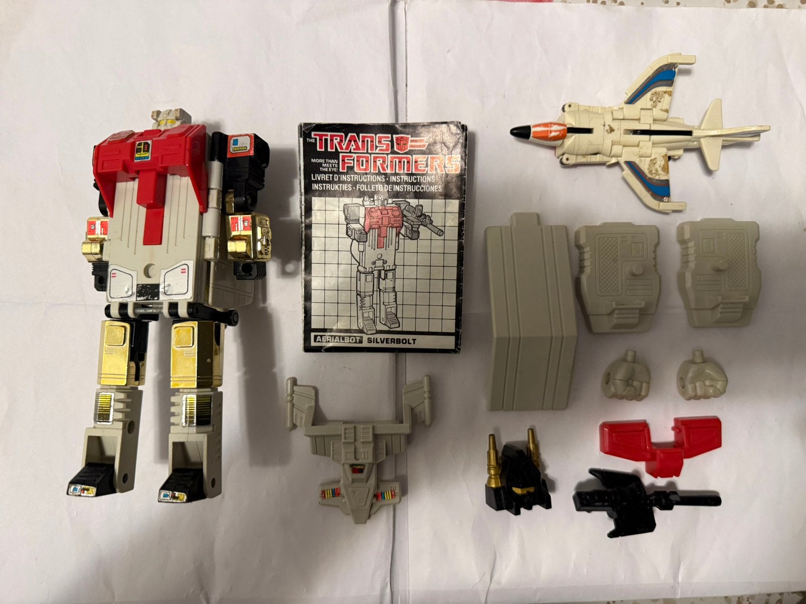 Transformers G1 Aerialbot leader silverbolt 1986, Verzamelen, Transformers, G1, Ophalen of Verzenden, Zo goed als nieuw, Autobots