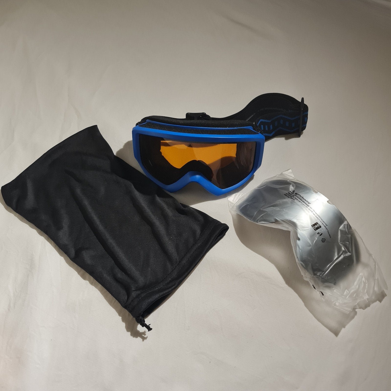 Ski-bril met extra lens en opbergzakje, Ophalen of Verzenden, Zo goed als nieuw, Skiën, Overige typen