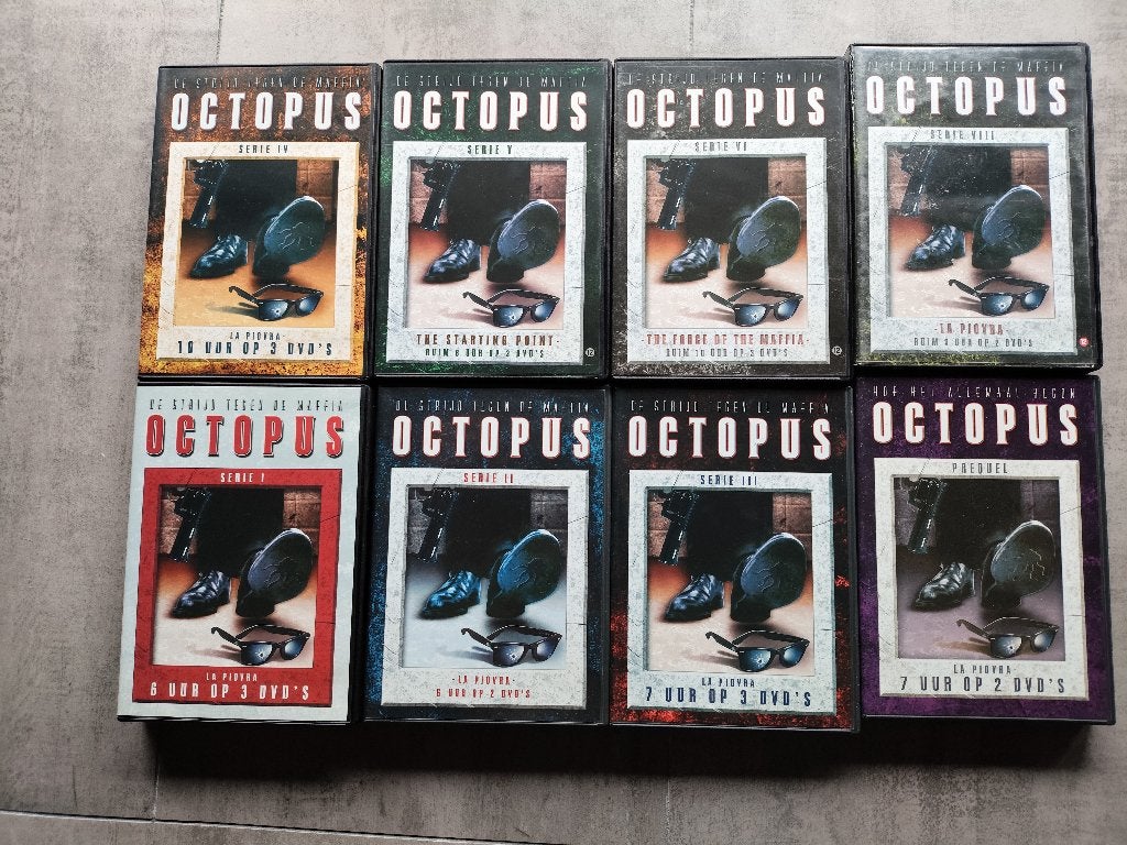 8 dvd's van Octopus in nette staat, Alle leeftijden, Ophalen of Verzenden, Zo goed als nieuw