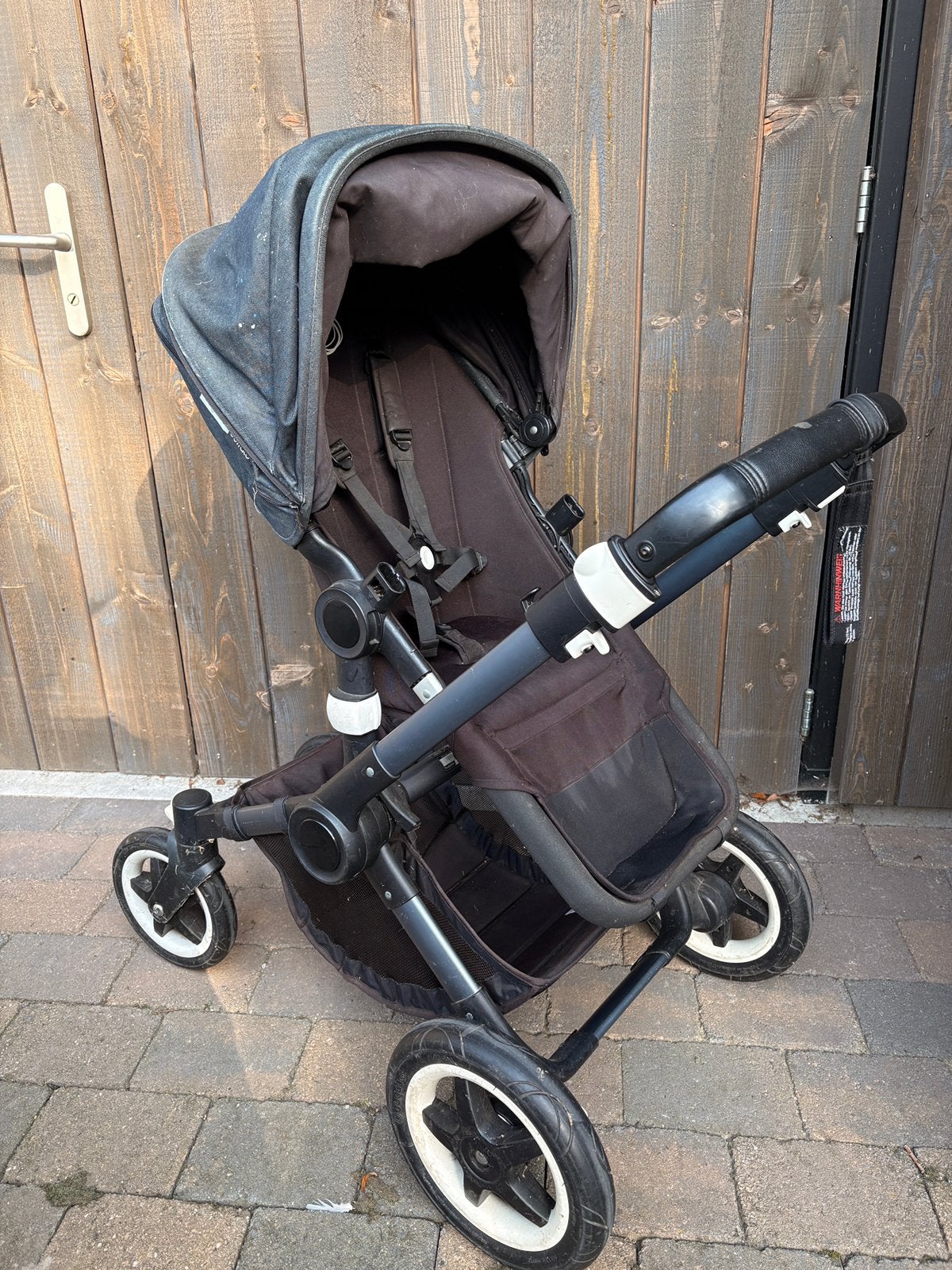 Kinderwagen Bugaboo Buffalo + wieg + regenhoes + voetenzak, Ophalen, Gebruikt, Bugaboo, Combiwagen