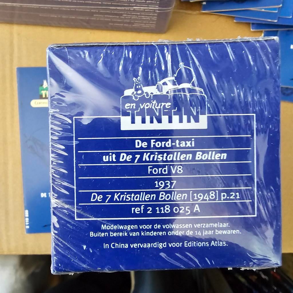 Kuifje Ford V8 Taxi, Verzamelen, Nieuw, Ophalen of Verzenden, Niet gespecificeerd, Niet gespecificeerd, geproduceerd in China voor Editions Atlas