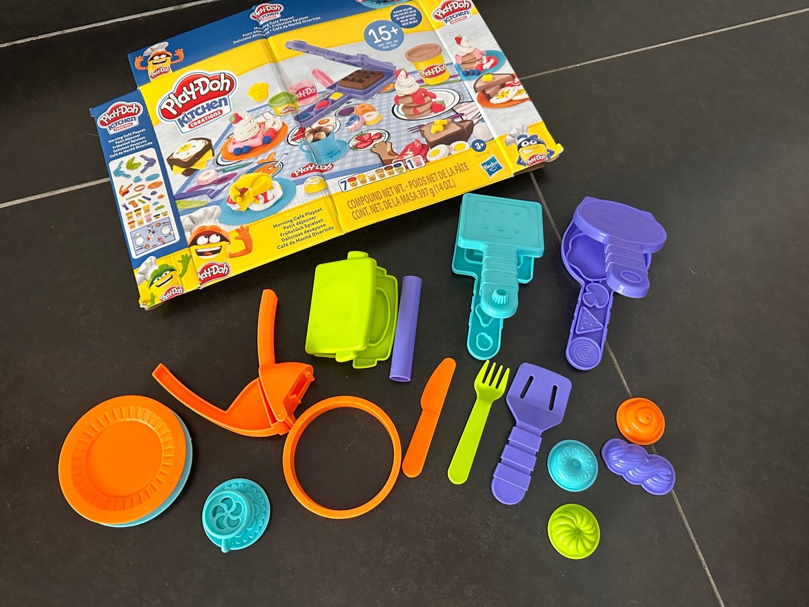 Play-Doh kitchen creations Morning Cafe Playset, Ophalen, Zo goed als nieuw