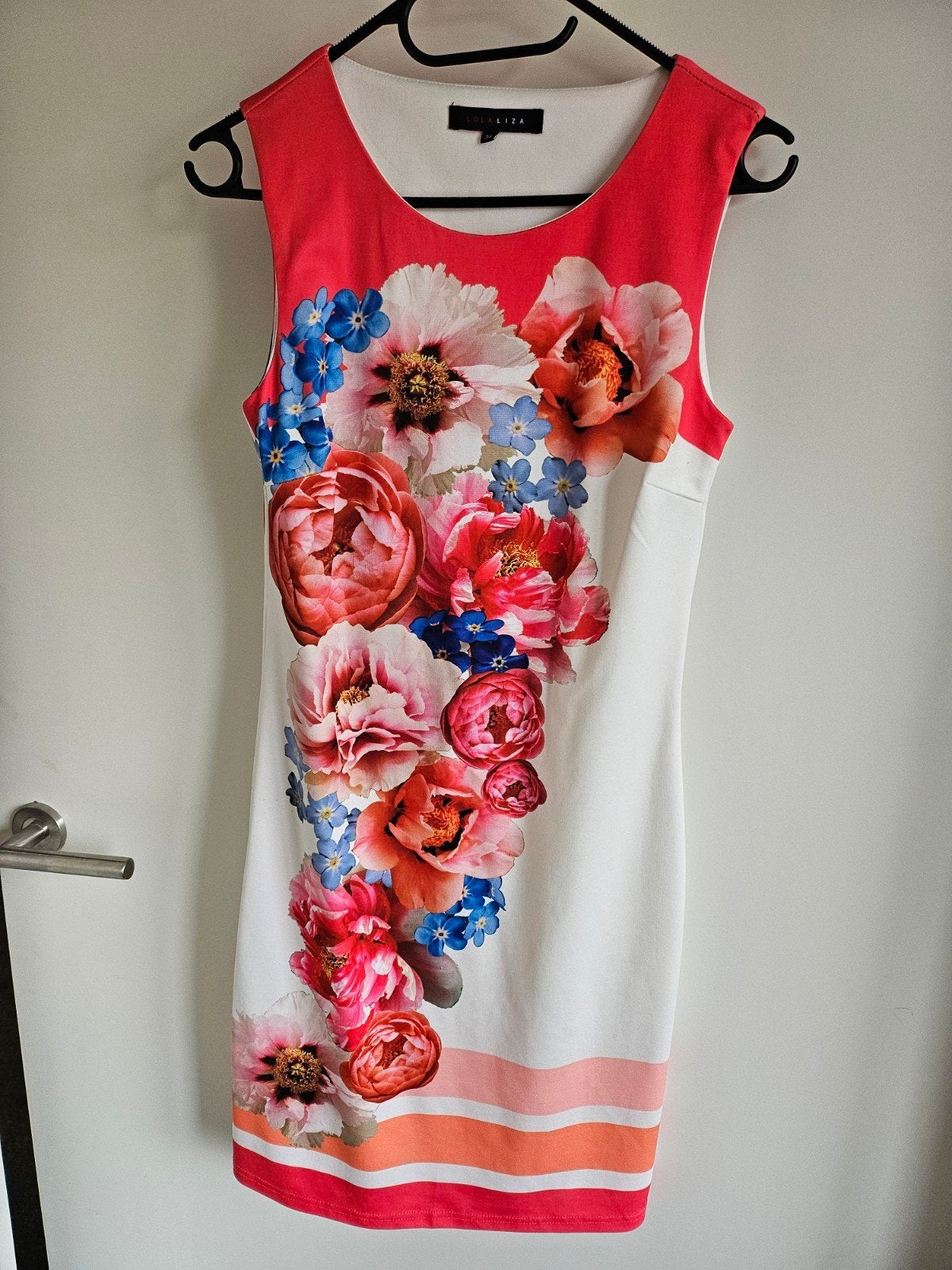 LolaLiza jurk met bloemenprint - Maat 34 (XS), Meerkleurig, Ophalen of Verzenden, Zo goed als nieuw, LolaLiza