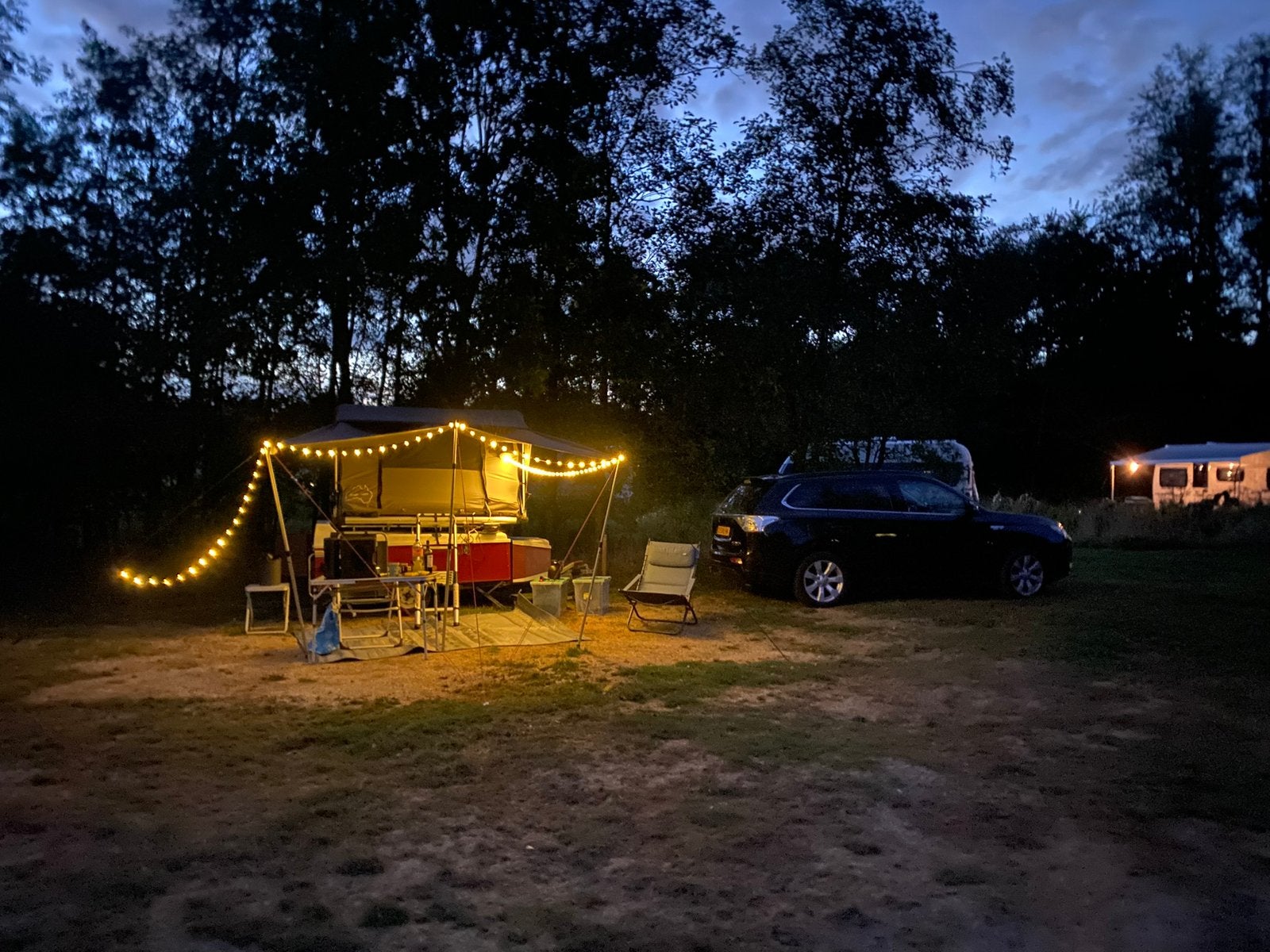 Top daktent Sheepy Jimba Jimba 2.0 + luifel, Caravans en Kamperen, Tenten, Ophalen, Zo goed als nieuw, Tot en met 2