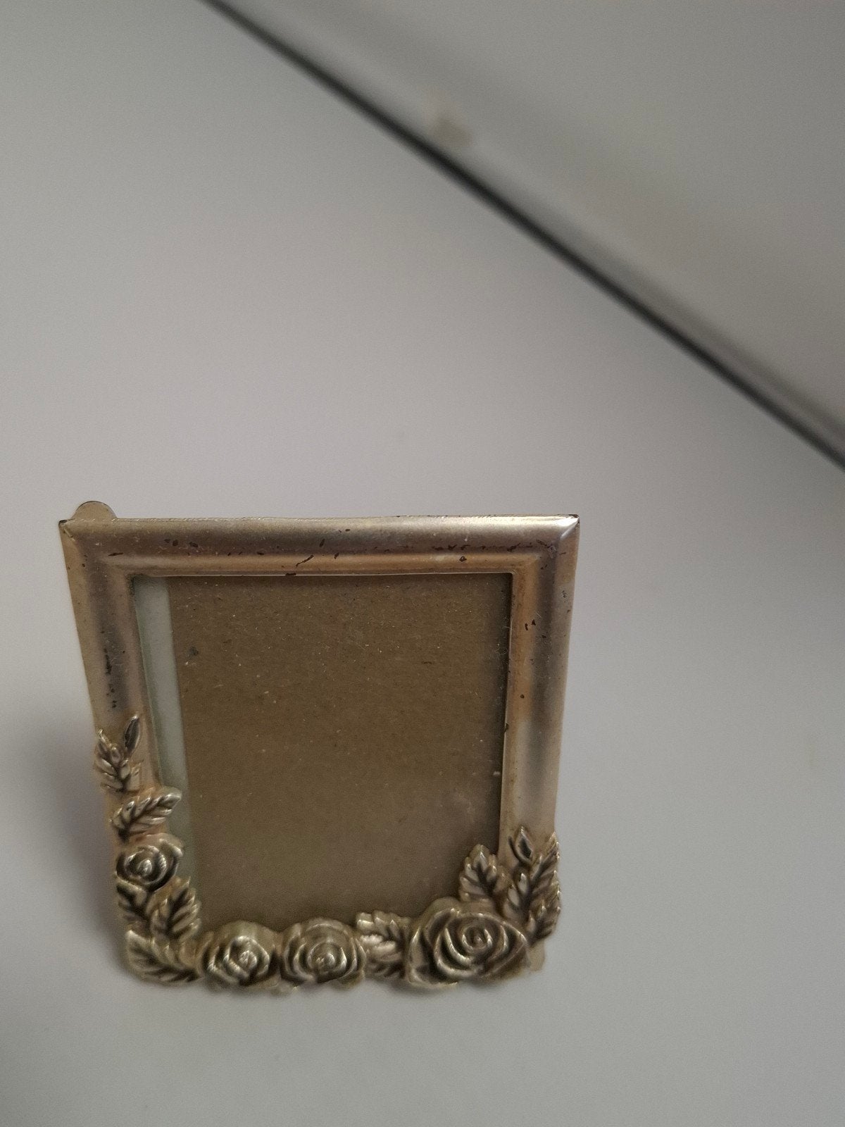 Zilverkleurig lijstje met roosjes, Verzenden, Gebruikt