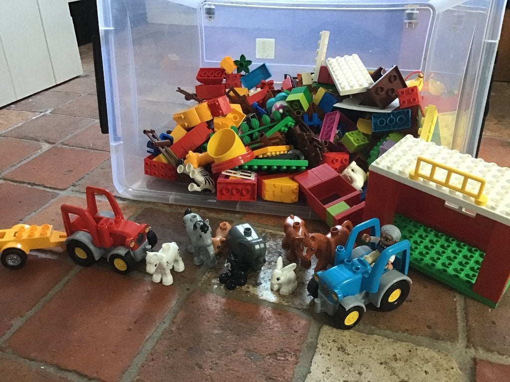 Grote box duplo, Ophalen, Zo goed als nieuw, Duplo, Complete set