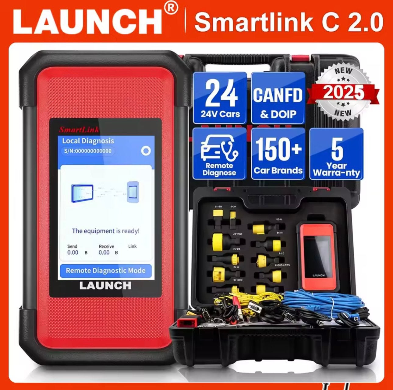 Launch smartlink truck diagnose 2025 Heavy duty plug en play, Ophalen of Verzenden