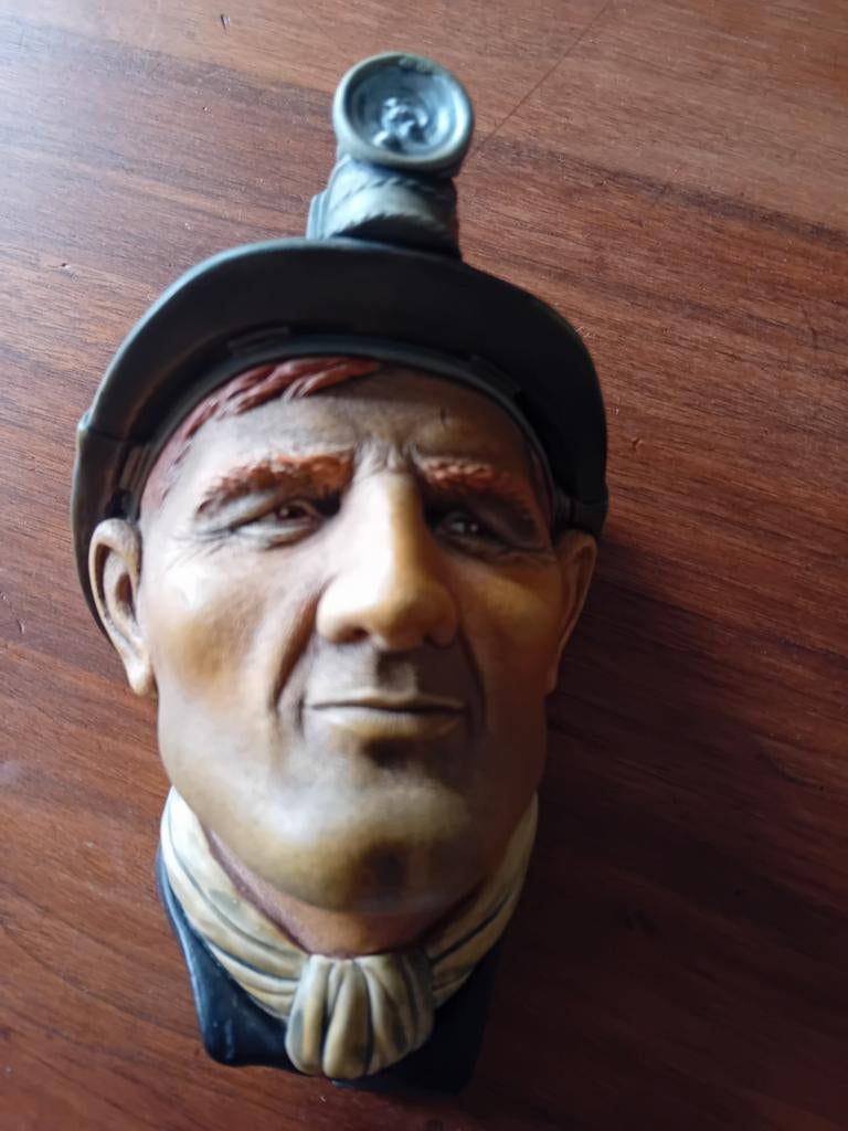 Bossons Kop Mijnwerker - Zeer Goede Staat, Verzamelen, Beelden en Beeldjes, Ophalen of Verzenden, Zo goed als nieuw, Mens