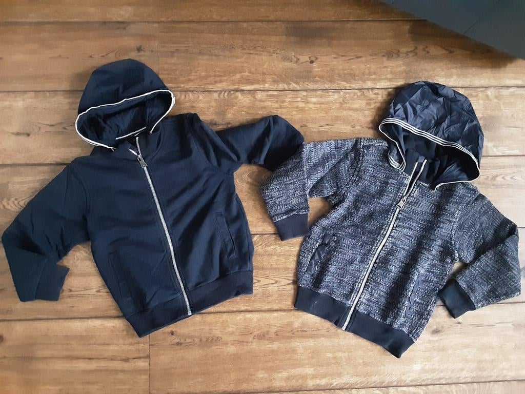 Marco polo vest 116 en 122 blauw z.g.a.n. leuk als jas, Ophalen of Verzenden, Zo goed als nieuw