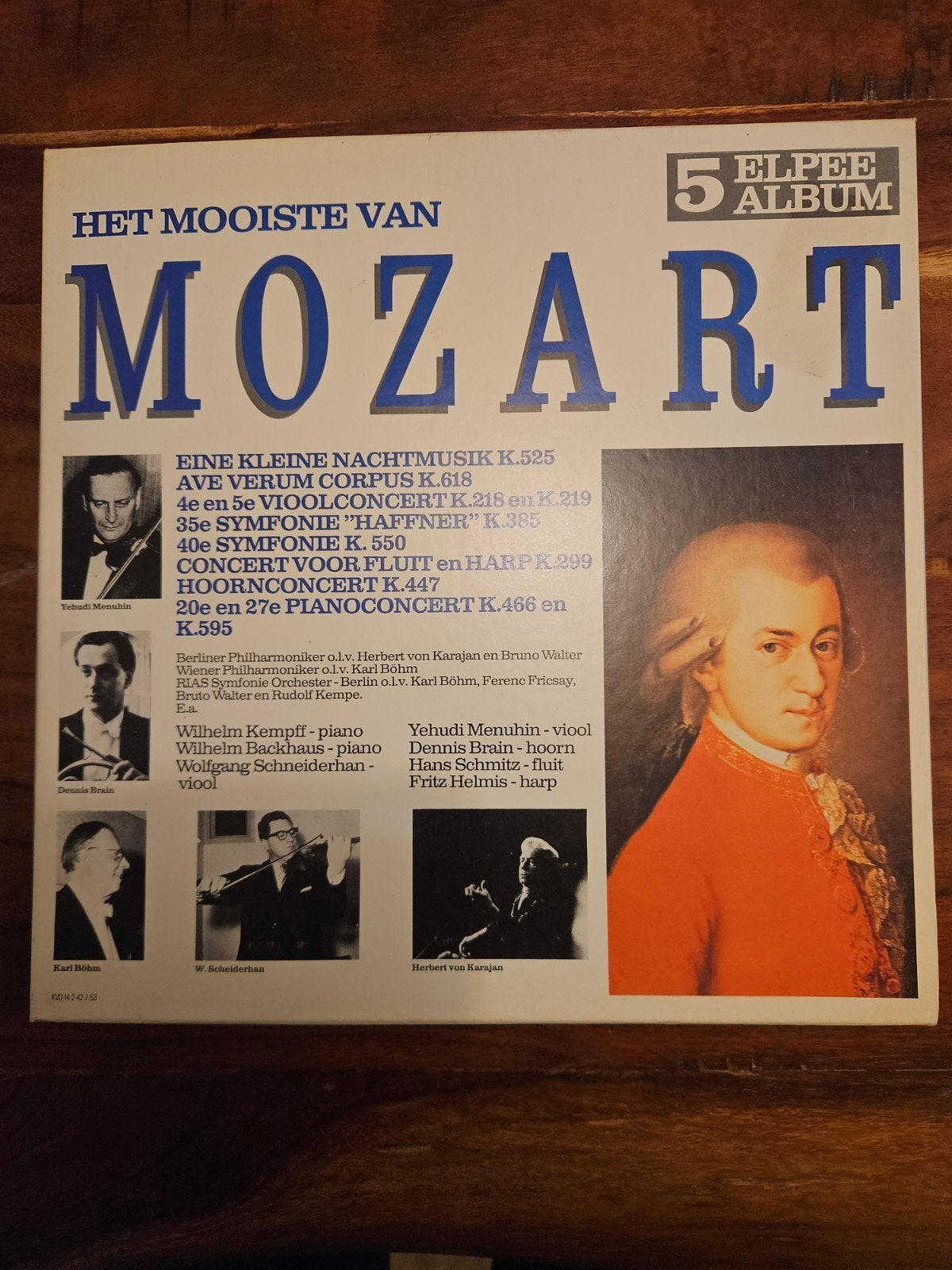 Het Mooiste van Mozart - 5 LP Album Klassieke Muziek, Cd's en Dvd's, Gebruikt, Mozart, Ophalen of Verzenden, Classicisme