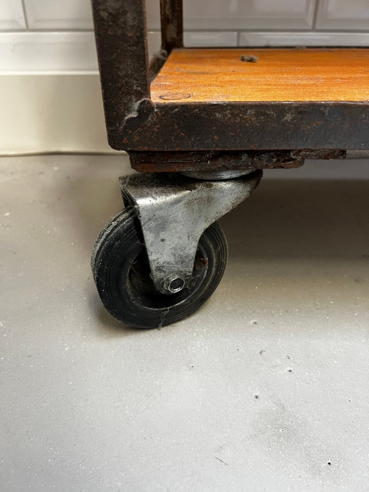 Vintage bakkersrek, Ophalen, Gebruikt