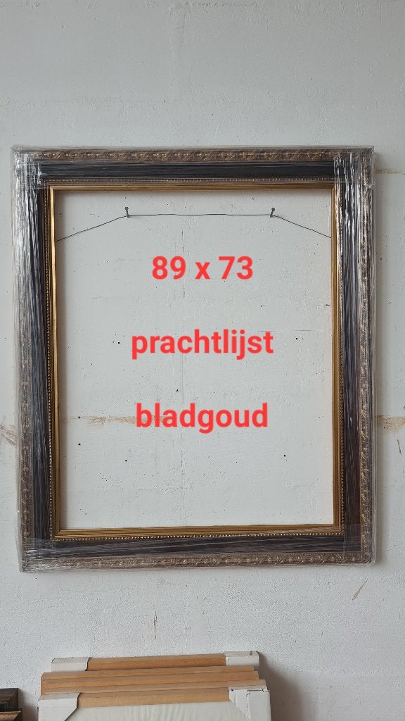 Lijst schilderijlijst bladgoud 89 x 73, Ophalen, 50 tot 75 cm, Nieuw, 75 tot 100 cm