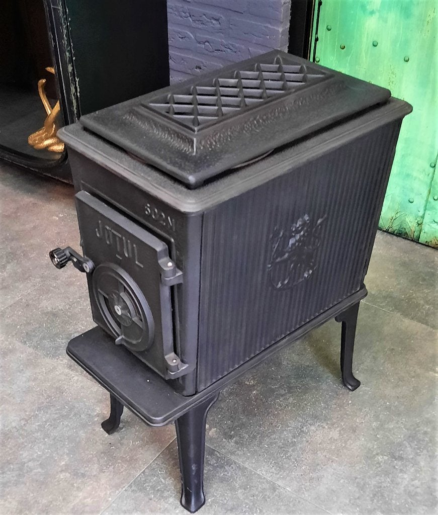 jotul 602 sier deksel, Houtkachel, Ophalen of Verzenden, Zo goed als nieuw, Vrijstaand