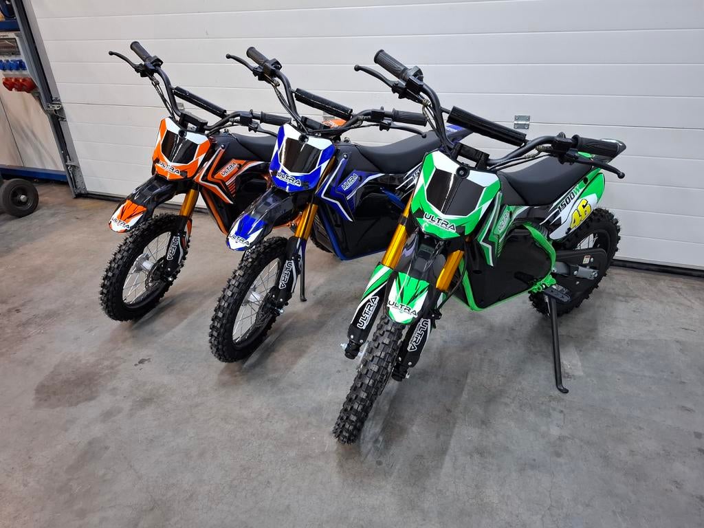 NIEUW! ULTRA 60v 1500w electrische crosser pitbike dirtbike, Ophalen of Verzenden, Nieuw
