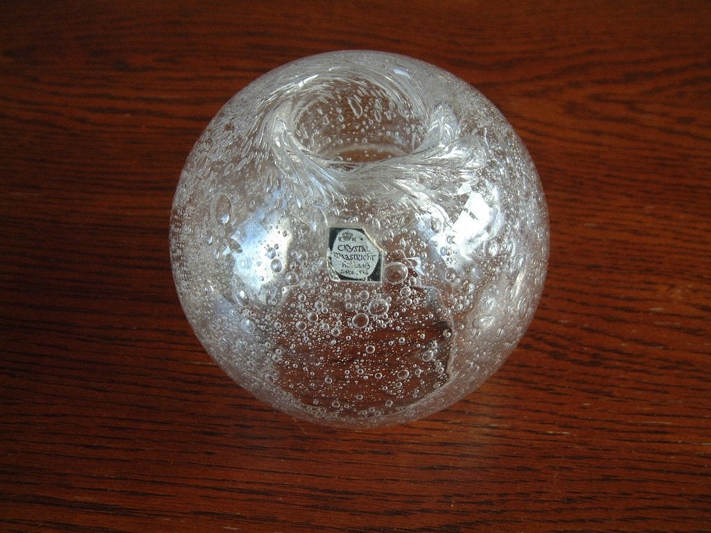 Oude gave bellen vaas kandelaar Crystal unie Maastricht, Ophalen of Verzenden, Gebruikt