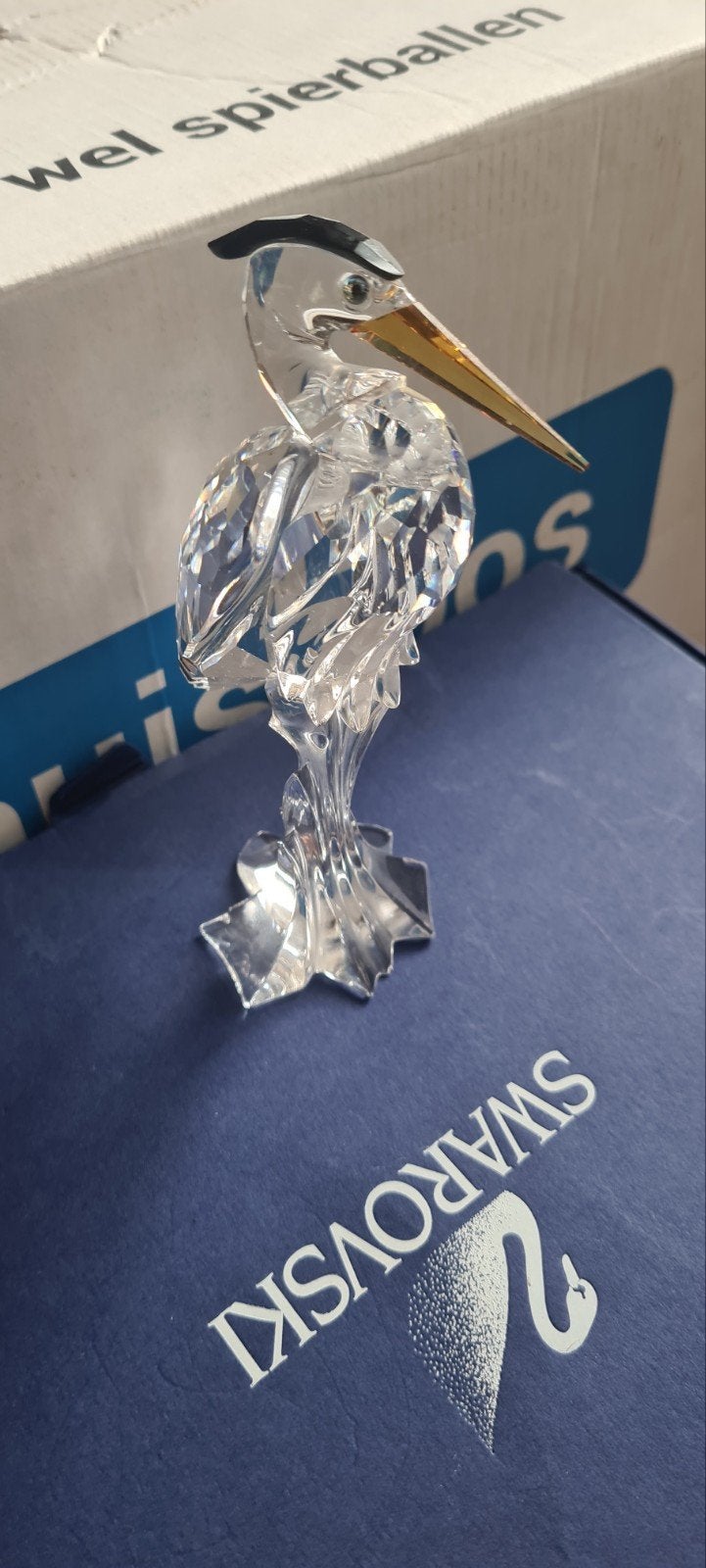 Swarovski Zilver Reiger, Verzamelen, Ophalen of Verzenden, Zo goed als nieuw, Figuurtje