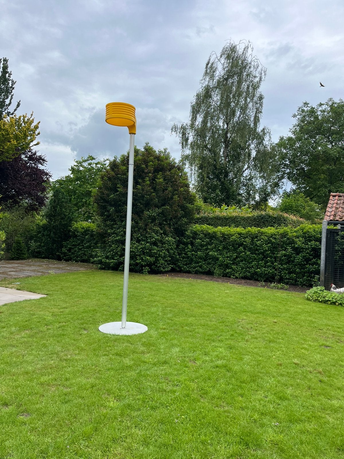 Korfbal paal verstelbaar (aluminium) met een zware voet., Sport en Fitness, Korfbal, Ophalen of Verzenden, Zo goed als nieuw, Korf of Paal