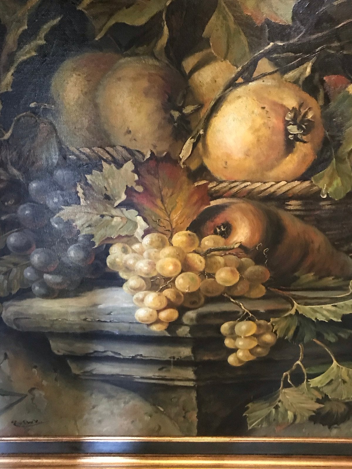Origineel Stilleven van Ed van Heck - Beneden Leeuwen, Ophalen, Doek, Realistisch, Bijzondere lijst