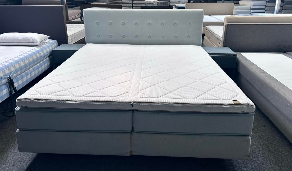 Auping Original boxspring 200x210 Incl Maestro matrassen, Ophalen of Verzenden, Zo goed als nieuw, Hoogslaper