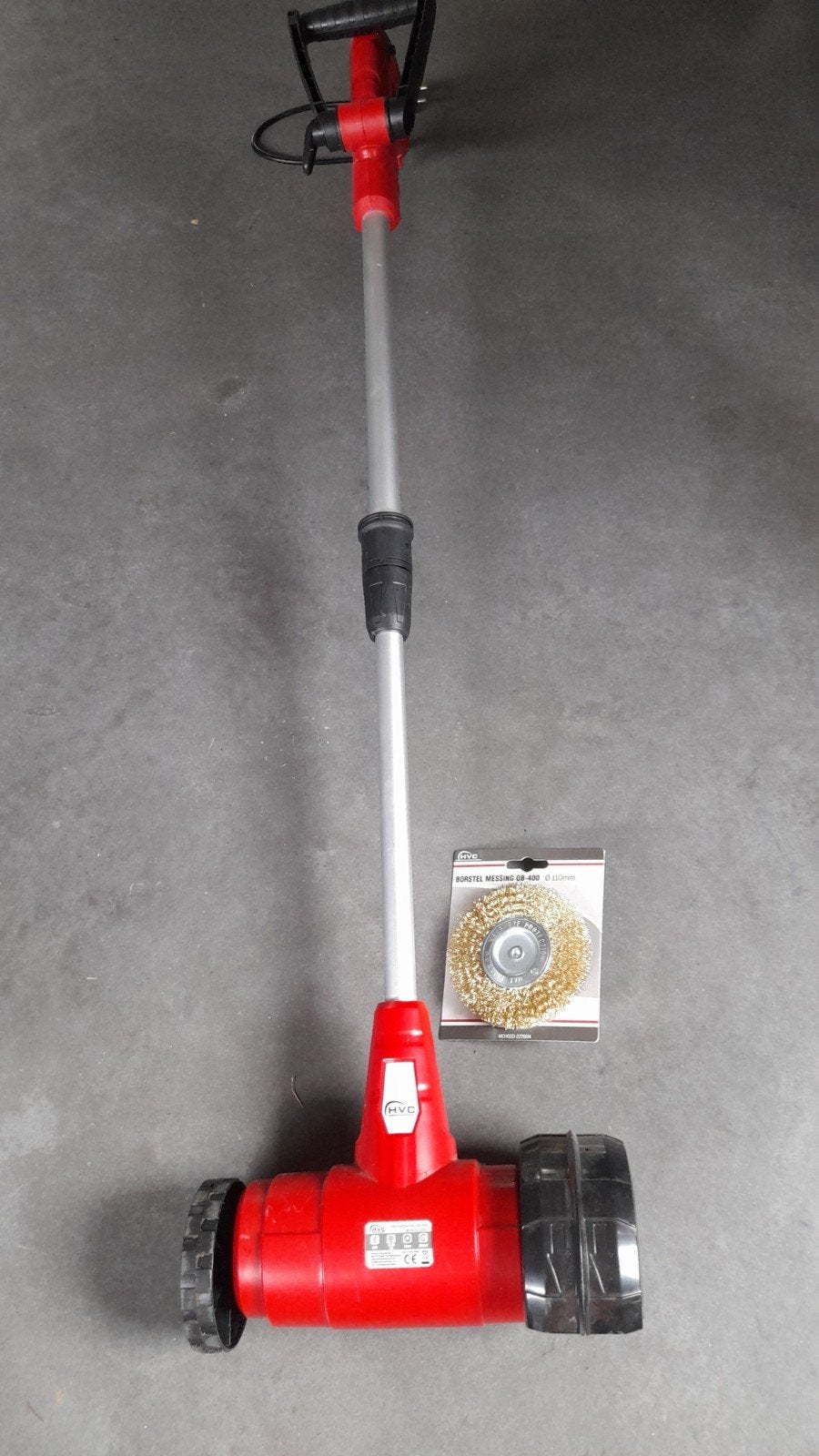Elektrische onkruidborstel, Tuin en Terras, Ophalen of Verzenden, Gebruikt, Overige soorten, HVC Garden Machines