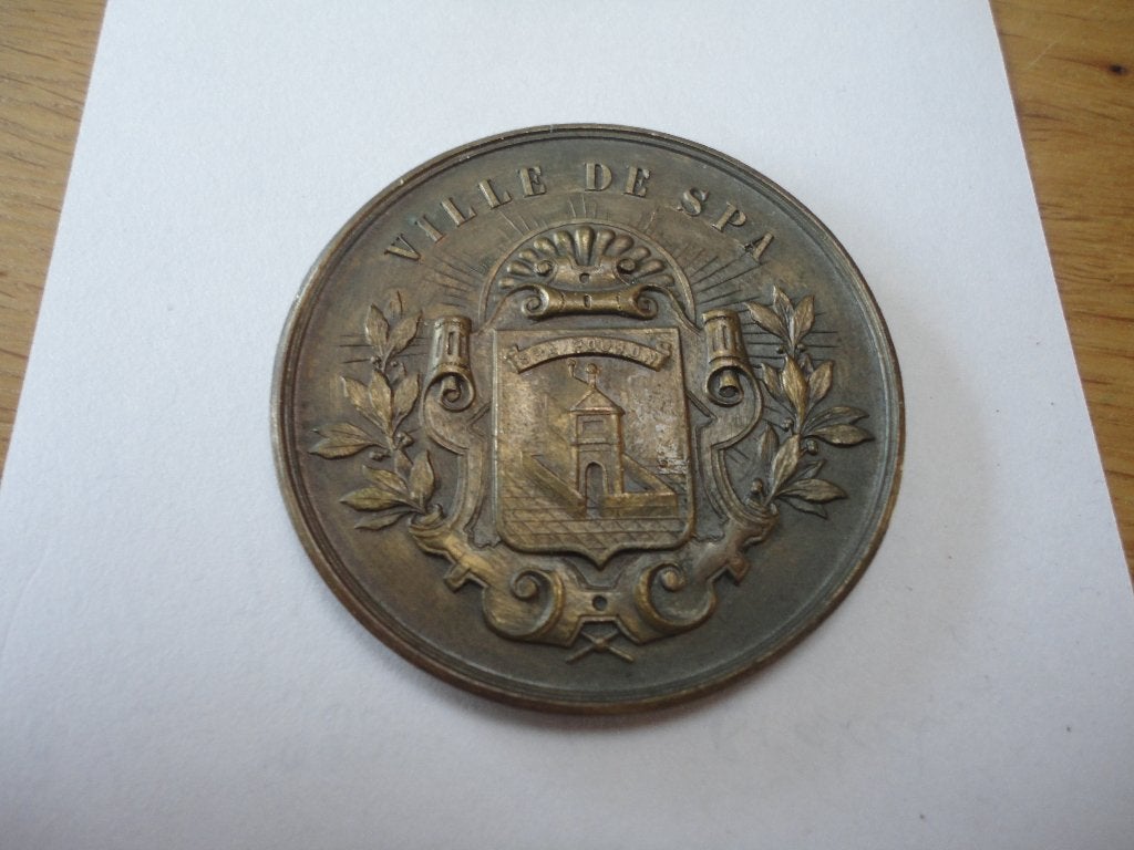 Historische medaille Spa 1937 - Concours Hippique, Ophalen of Verzenden, Brons, Buitenland