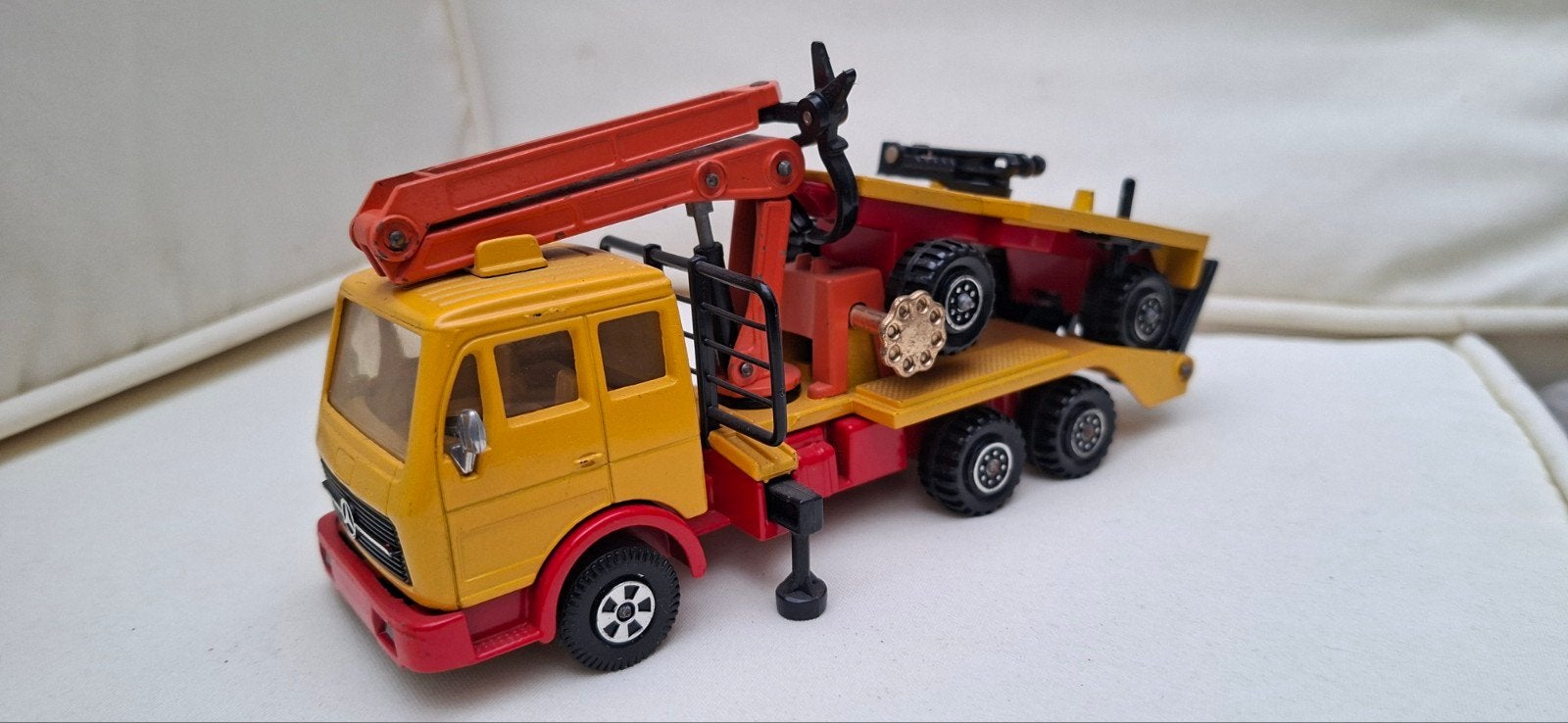 Matchbox Super Kings K-13/3 Mercedes Benz Kraanwagen, Ophalen of Verzenden, Gebruikt