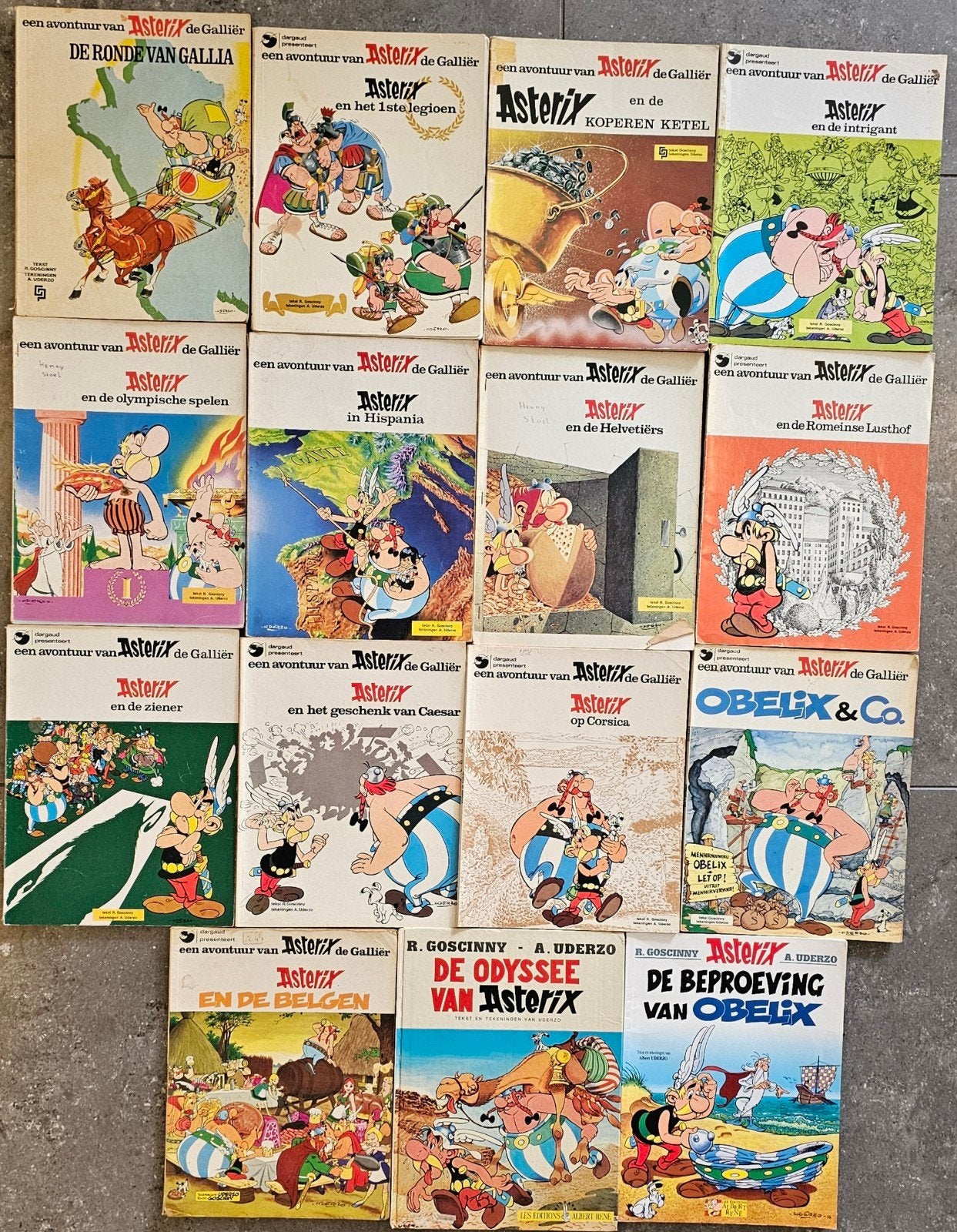 Grote collectie Asterix en Obelix stripboeken, Boeken, Meerdere stripboeken, Ophalen of Verzenden, Gelezen