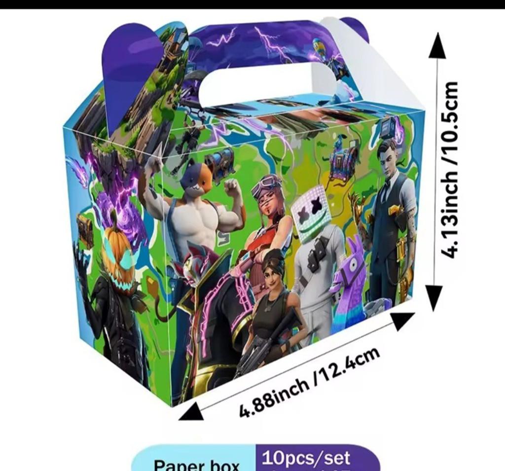 Fortnite Feestdoosjes - 10 stuks - NIEUW, Ophalen, Nieuw, Feestartikel, Verjaardag