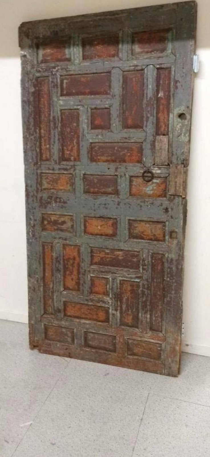 Vintage Marokkaanse deur, 191 cm x 92 cm, Ophalen, Tweedehands, Hout, Tweedehands