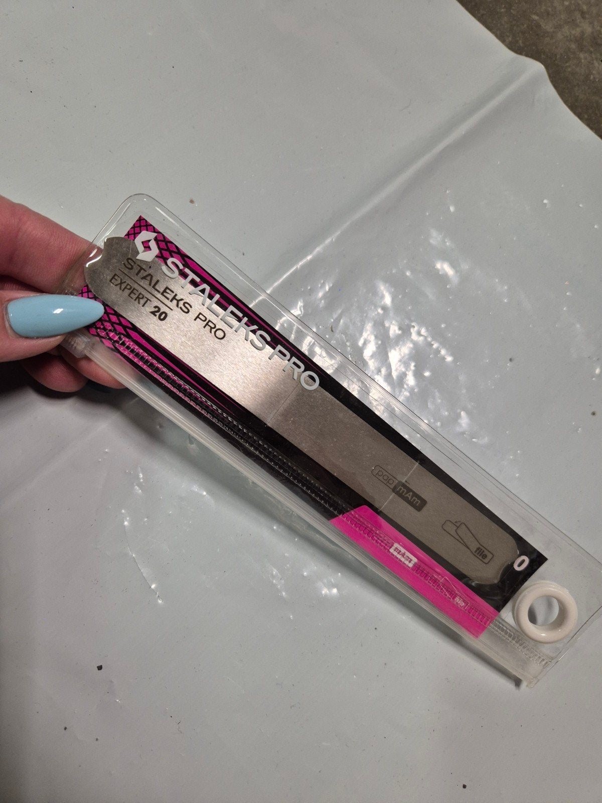 nieuw staleks pro expert 20 metalen base vijl recht, Overige kleuren, Nieuw, Ophalen of Verzenden, Handen en Nagels