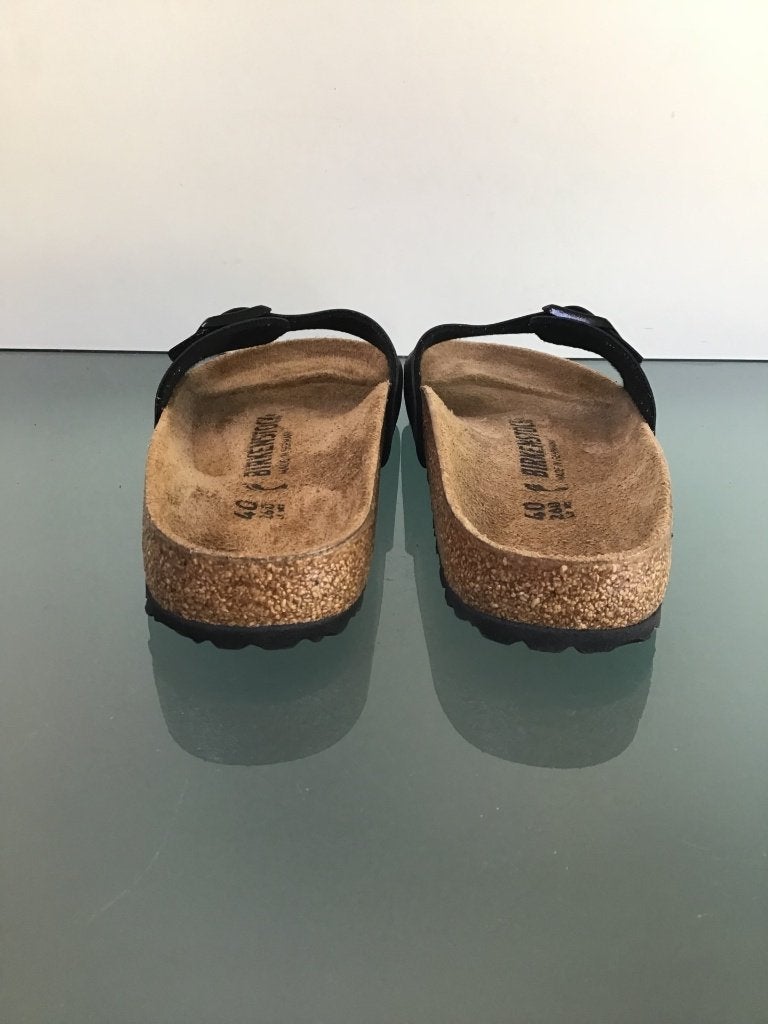 Birkenstock 40 Madrid zwart | Nieuw! | Gratis verzenden, Slippers, Verzenden, Zwart, Nieuw
