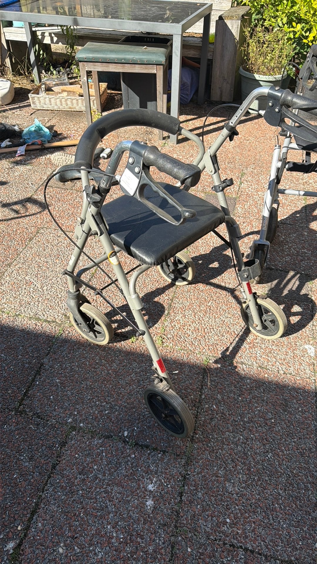 Rollator, Ophalen, Inklapbaar, Gebruikt, Duwrolstoel