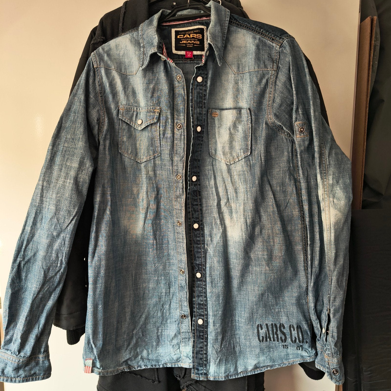 Cars Jeans spijkerblouse maat 16, Cars Jeans, Blauw, Ophalen of Verzenden, Zo goed als nieuw