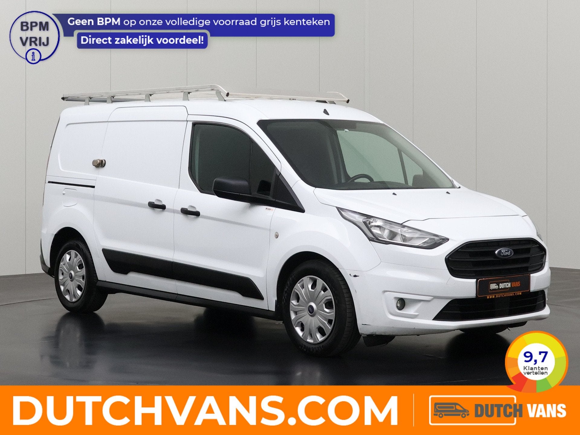 Ford Transit Connect 1.5TDCi 120PK Lang 3-Zits Business | Im, Voorwielaandrijving, Stof, Gebruikt, 4 cilinders