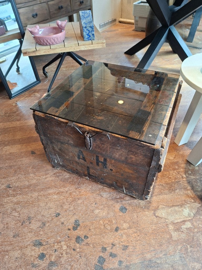 Oud houten transportkist, Ophalen, Gebruikt, 50 tot 100 cm, 5 – 50