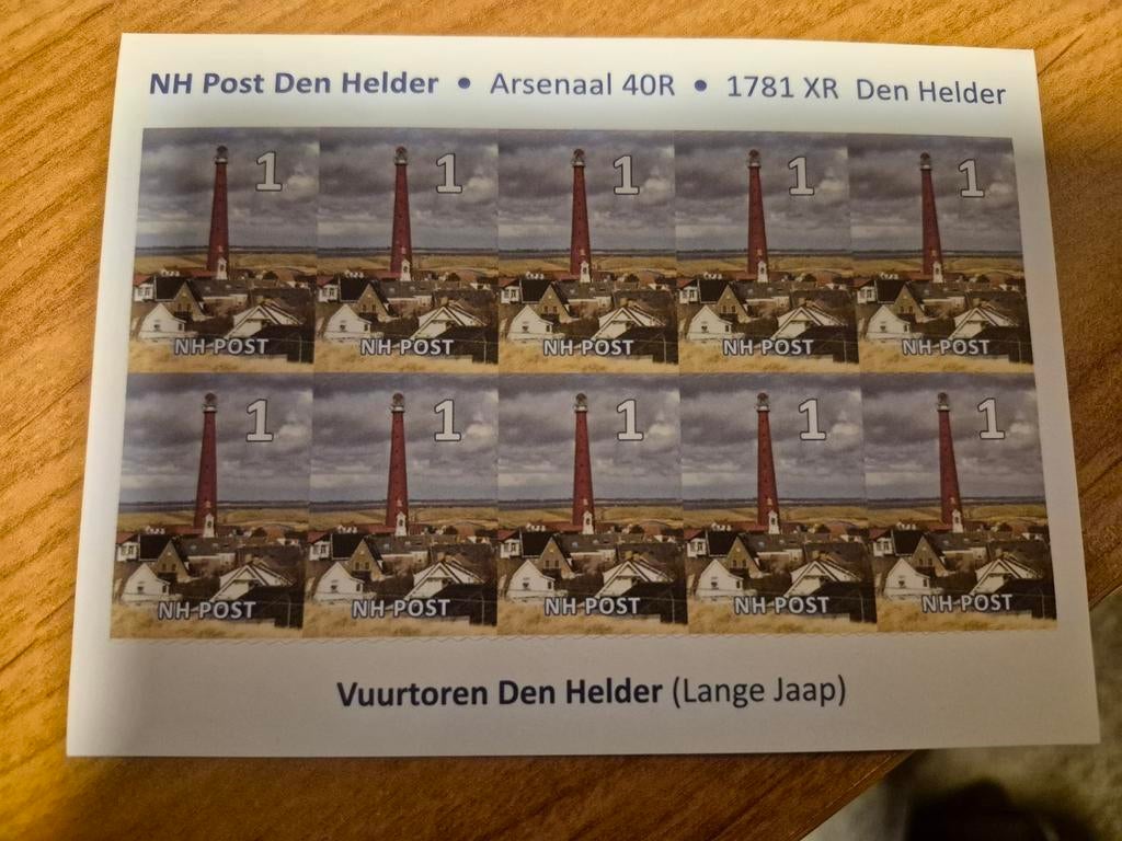 Velletje stadspost den helder  lange jaap, Ophalen of Verzenden, Nederland